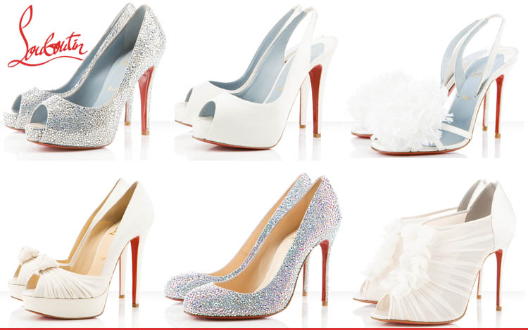 Christian Louboutin bridal shoes available at Stanley Korshak