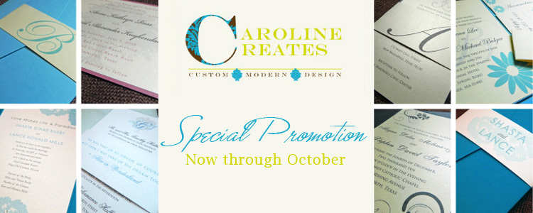 Caroline Creates Dallas Fort Worth wedding invitations and stationery
