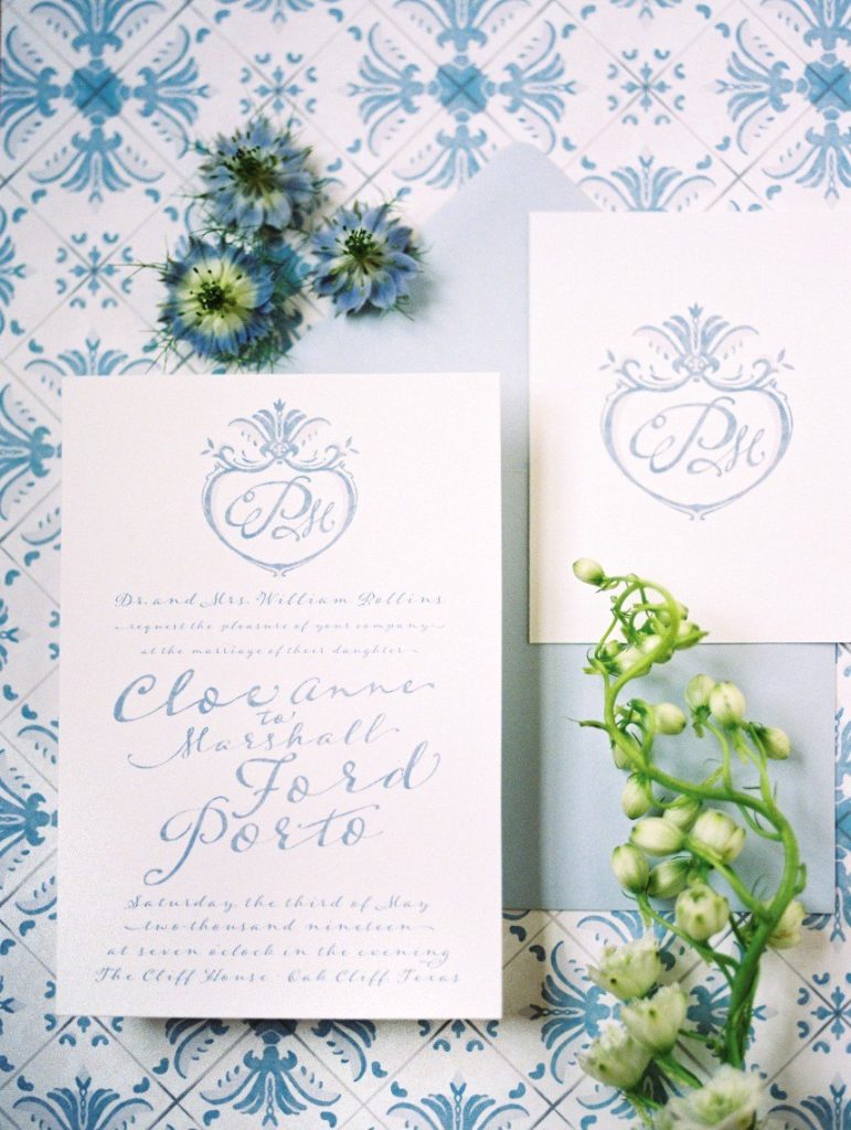 wedding details with springtime colors