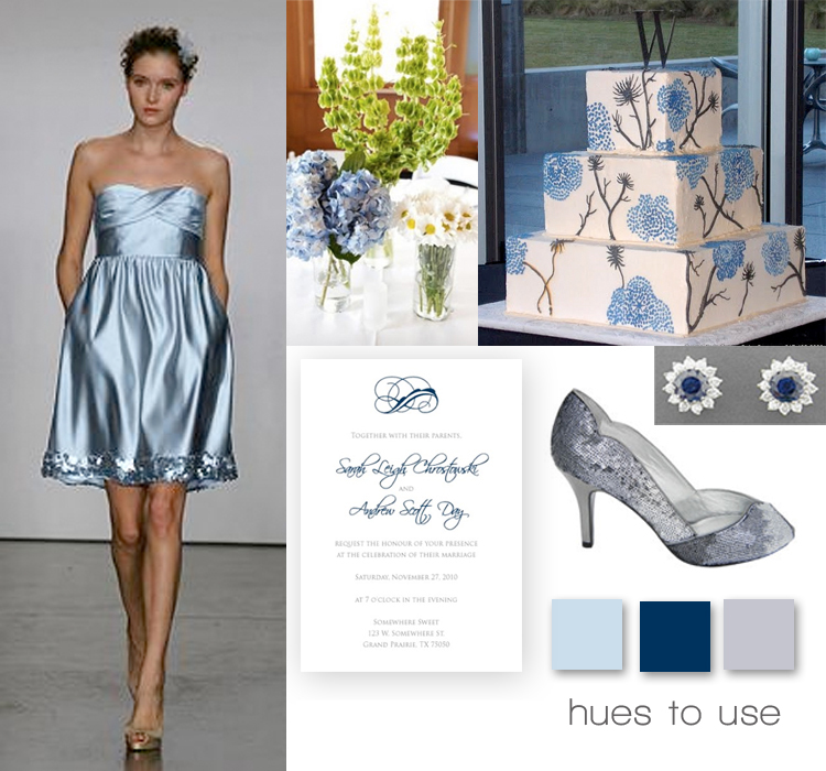 Blue Wedding Inspiration, Brides of North Texas Wedding Blog