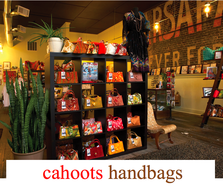Cahoots in Gainsville, Texas, is the perfect place for bridesmaids gifts and they specialize in cute custom handbags!
