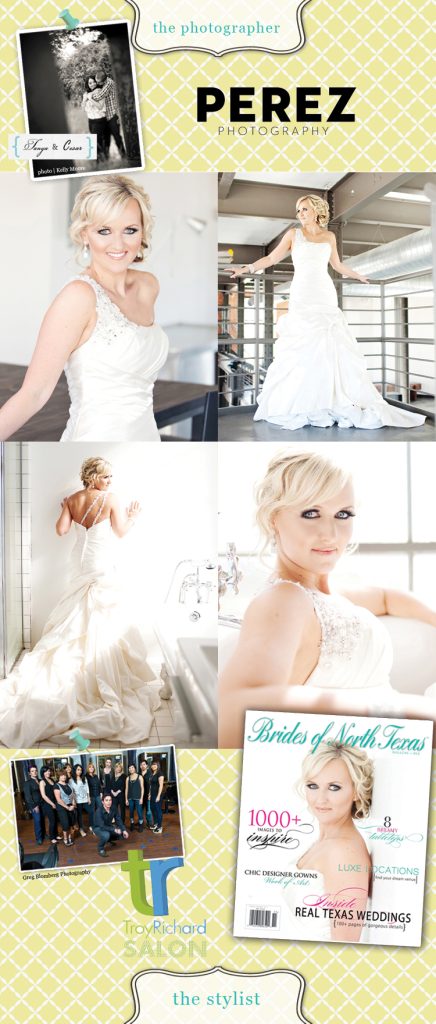 Brides of North Texas cover contest Perez Photography Troy Richard Salon