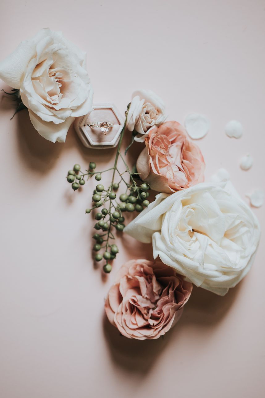 rose colored ring