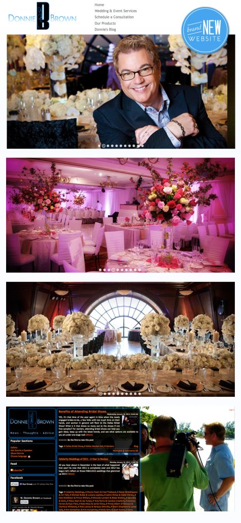 Donnie Brown Weddings new website
