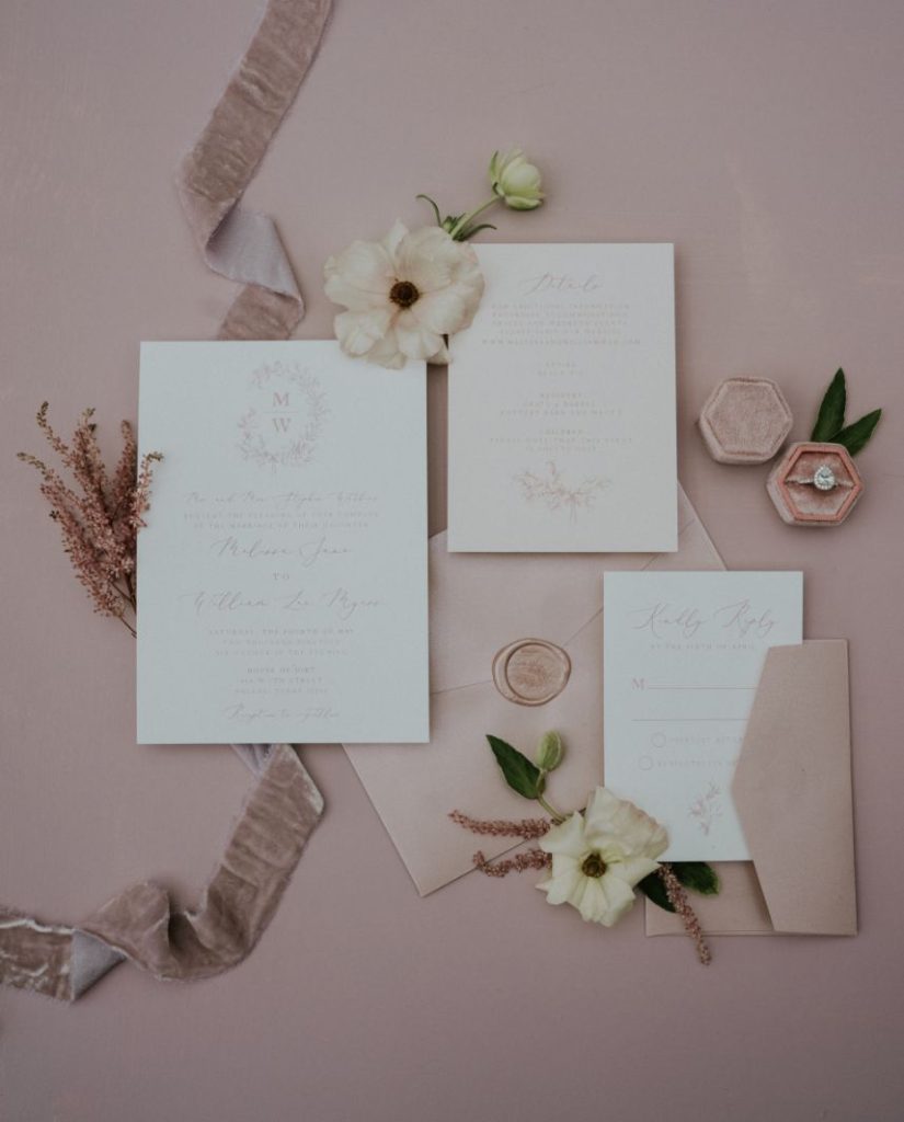 autumn tones in wedding details FW19 color coded