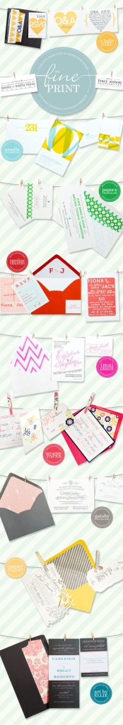 Font-inspired Texas wedding invitations