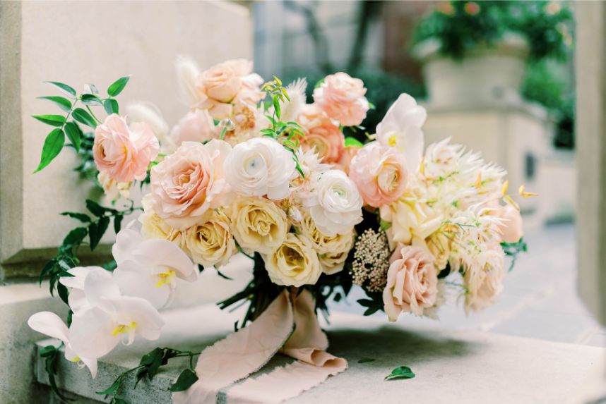 peach bouquet