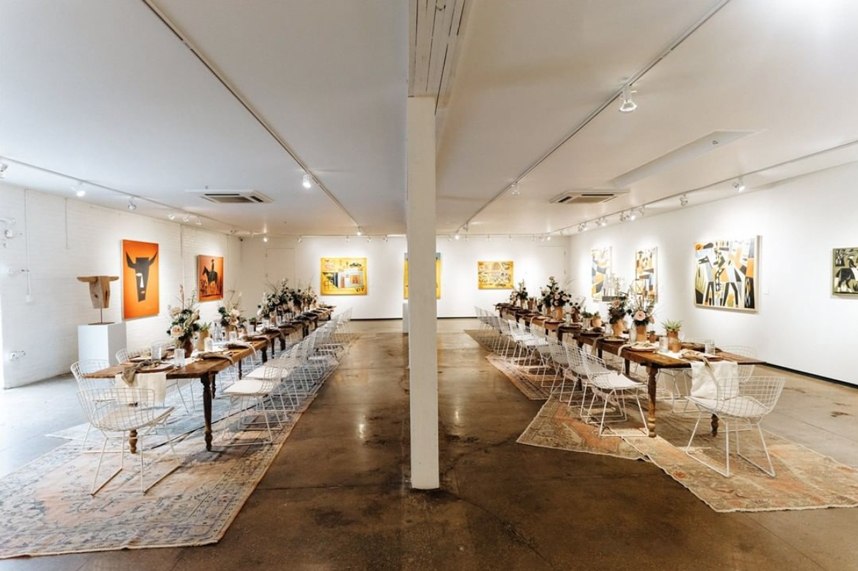 Artspace111 wedding venue industrial style loving bride