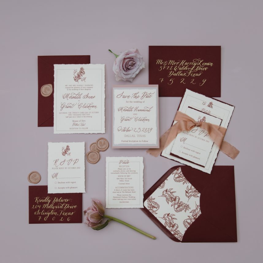 autumn tones in wedding details FW19 color coded