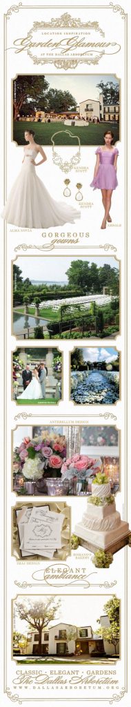 Wedding inspiration from DFW wedding and reception venue the Dallas Arboretum