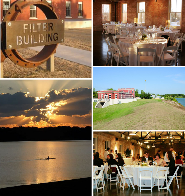 Newly renovated Filter Building on White Rock Lake in Dallas, Texas