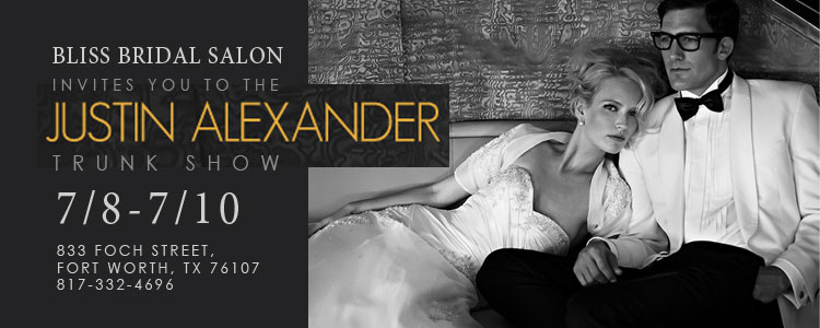 Justin Alexander Trunk Show at Bliss Bridal Salon