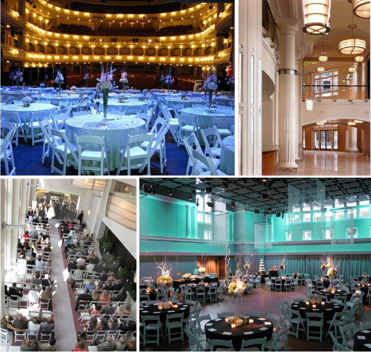 The Bass Performance Hall in Fort Worth, Texas is available for Texas weddings and receptions