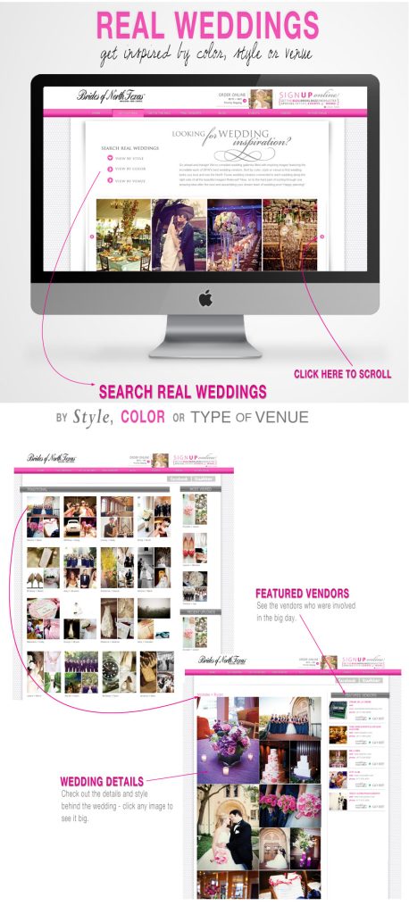 Real Texas wedding inspiration on Brides of North Texas