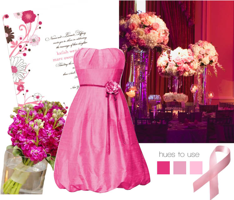 Brides of North Texas pink hues to use