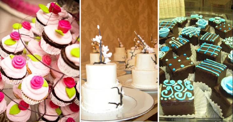 Texas wedding cakes and desserts from Crem de la Crem in Fort Worth and Dallas Affairs Cake Co. in Dallas, Texas