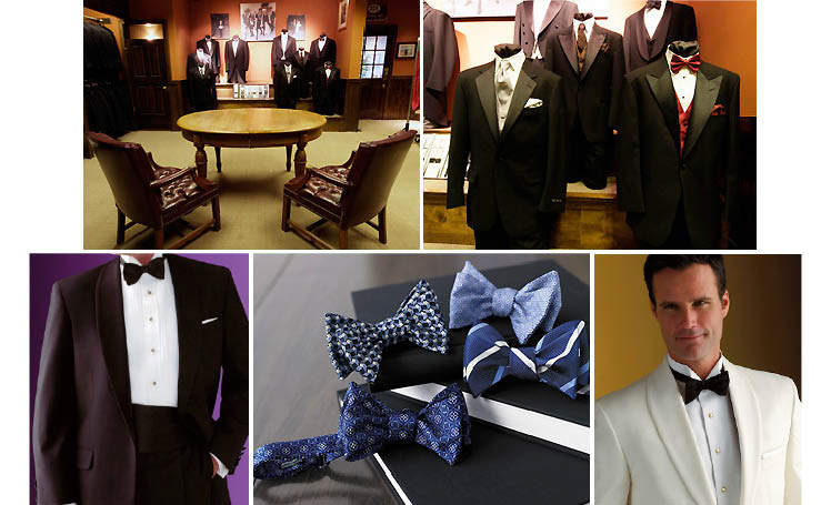 Culwell and Son offering a full line of Hickey Freeman and Corbin tuxedos as well as a collection of cummerbunds, tux shirts, vest, studs, ties and patent shoes in Dallas, Texas for father of the bride and grooms