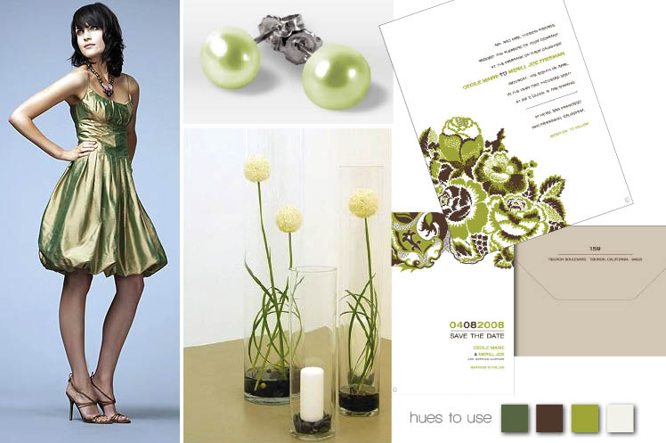 Green Nicole Miller bridesmaids' dress availavble at Neiman Marcus, Nordstrom and Tootsies in Texas