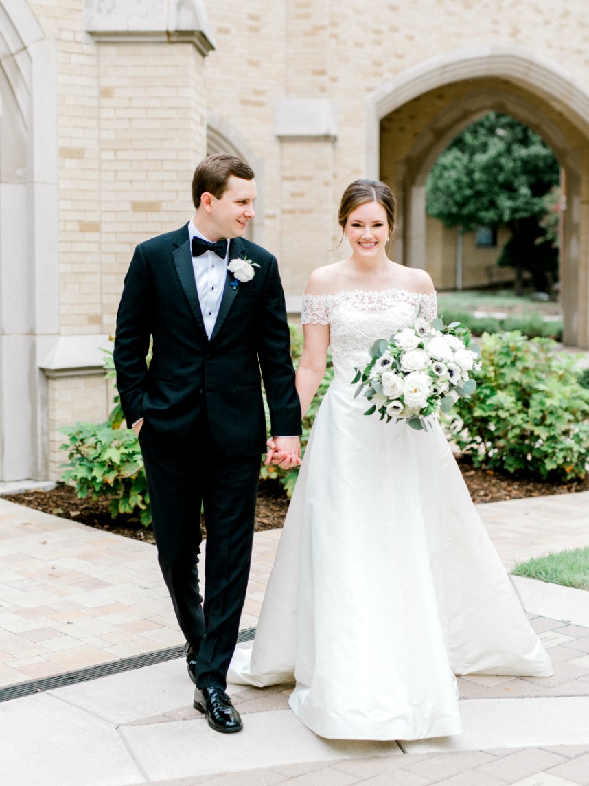 Classic White & Navy Ballroom Wedding | Ellen + Peter
