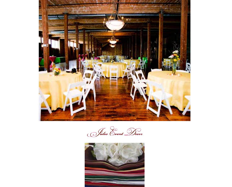 Dress up your Texas wedding reception with linens from Jules Event Decor serving weddings in the DFW area