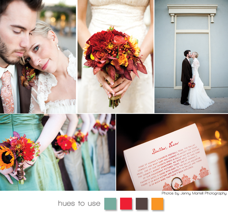 Real Texas wedding - fall colors