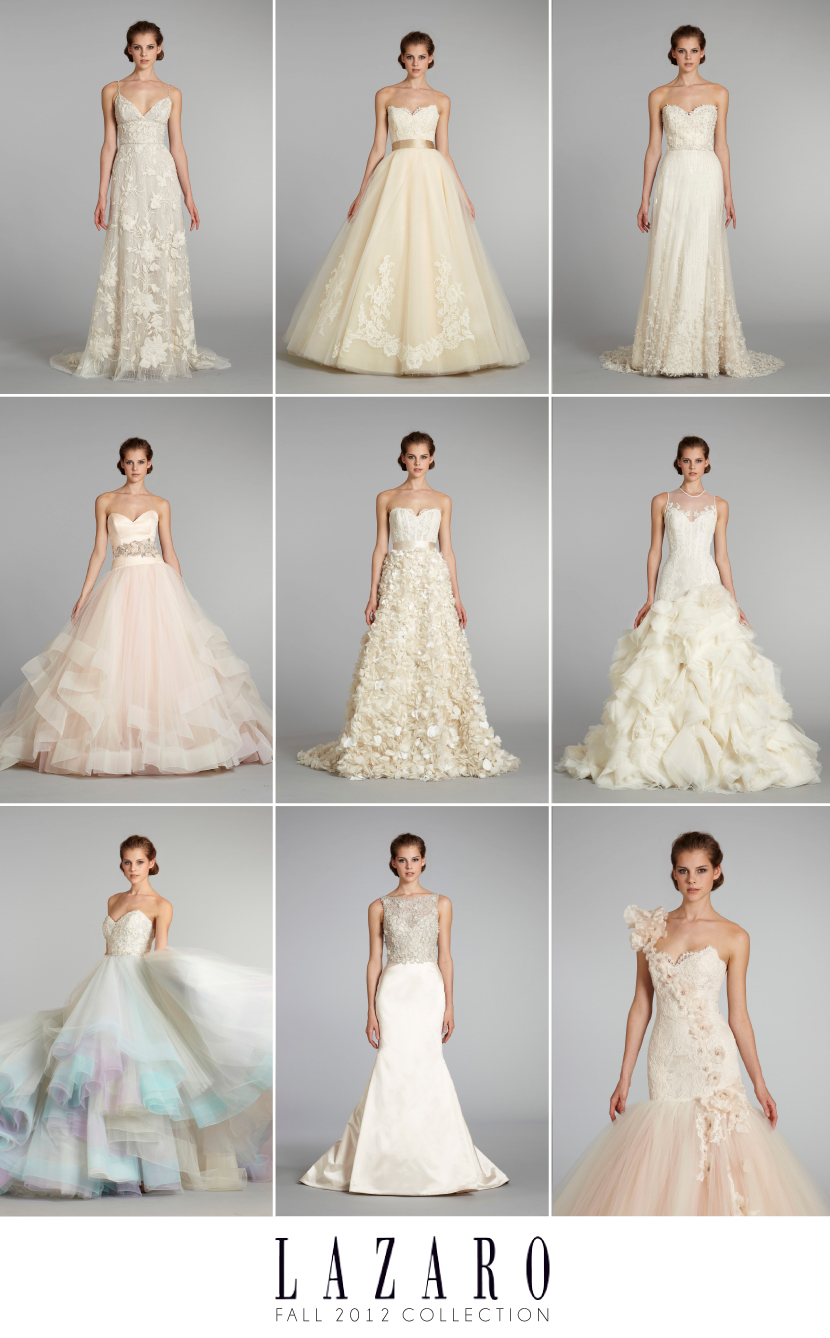 Lovely Lazaro Fall 2012 Wedding Gown Collection - Wed Society North Texas