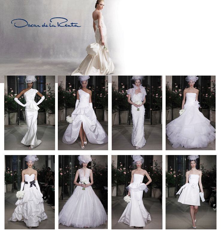 Oscar de la Renta Spring 2010 bridal gown collection available at Neiman Marcus, Stanley Korshak and Warren Barron in Dallas, Texas