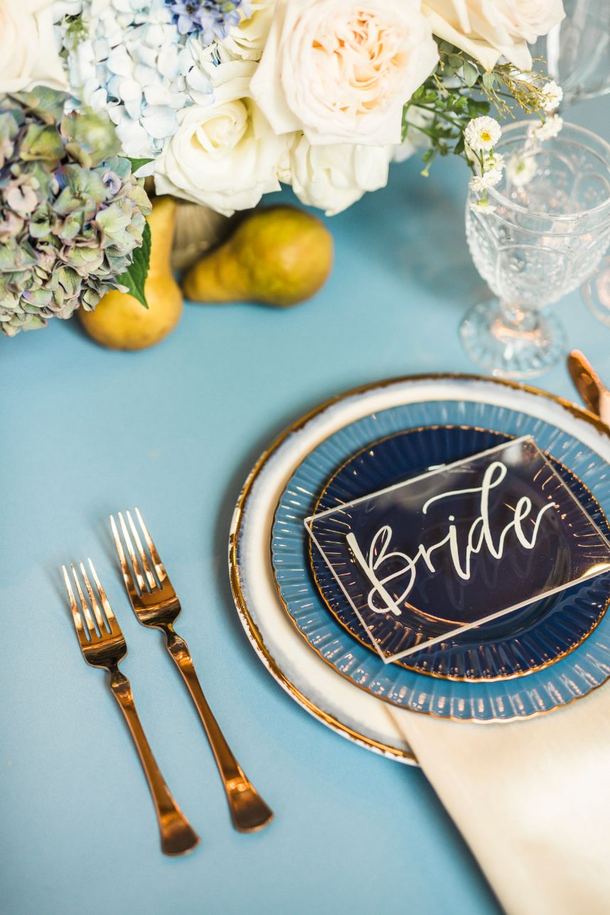 something blue table