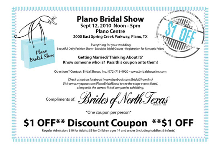 Plano Bridal Show and other DFW bridal shows at Brides of North Texas.