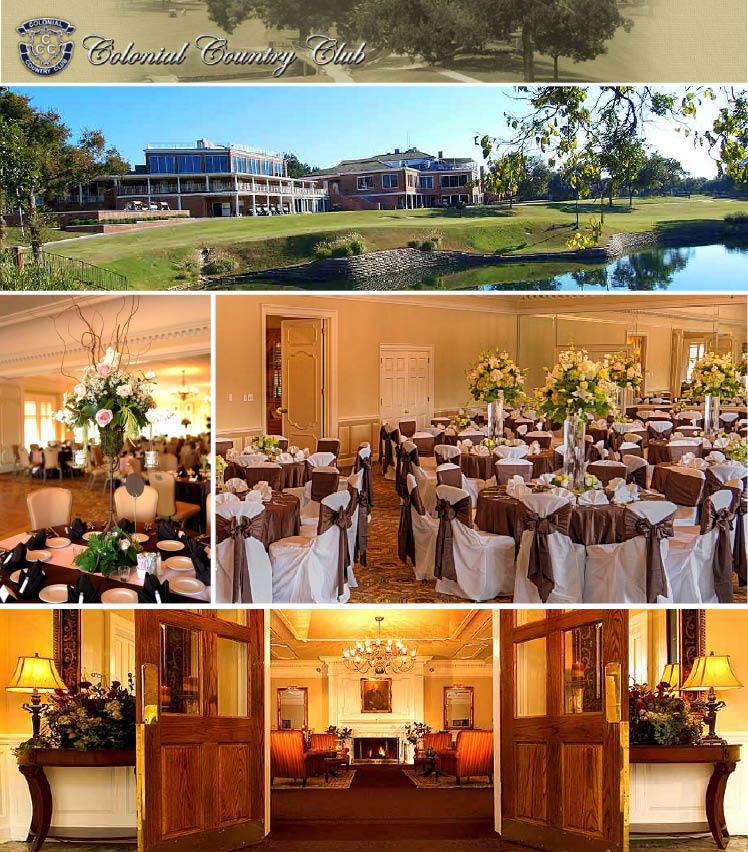 Colonial Country Club wedding and reception venue located in Fort Worth, Texas