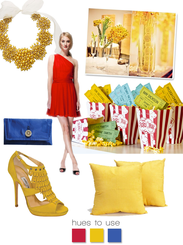 Red yellow and blue wedding colors, wedding inspiration, hues to use