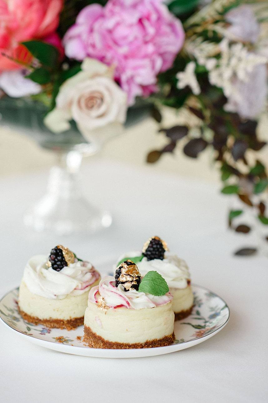 dandelion cheesecakes
