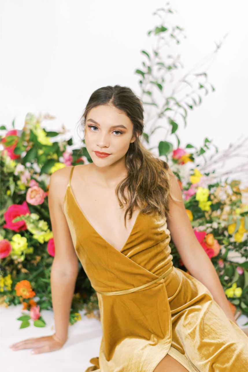 mustard dress