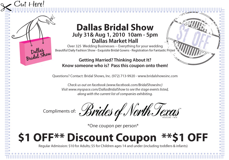 Dallas Bridal Show - Brides of North Texas Coupon