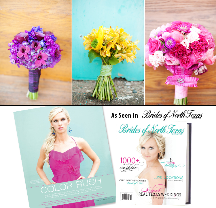 Brides of North Texas, Bridesmaids Color Rush, Perez Photography