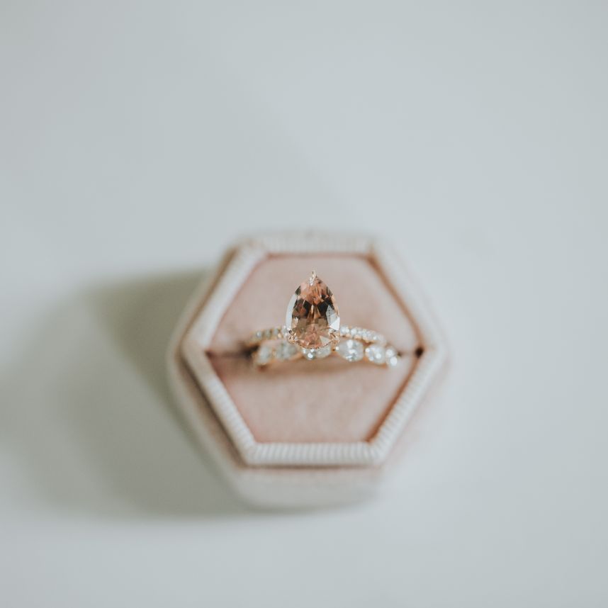 the true gem engagement ring rose