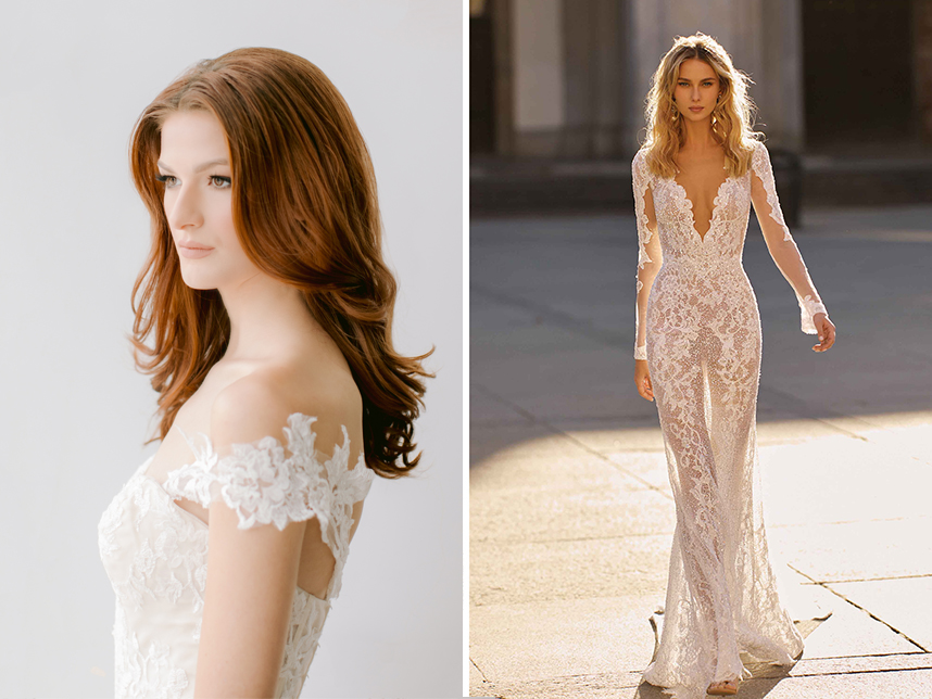 plunging neckline modern southern belle