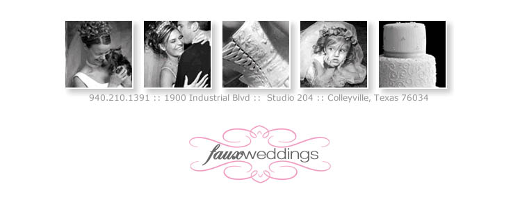 Faux weddings by Bride Associates in Dallas and Fort Worth Texas