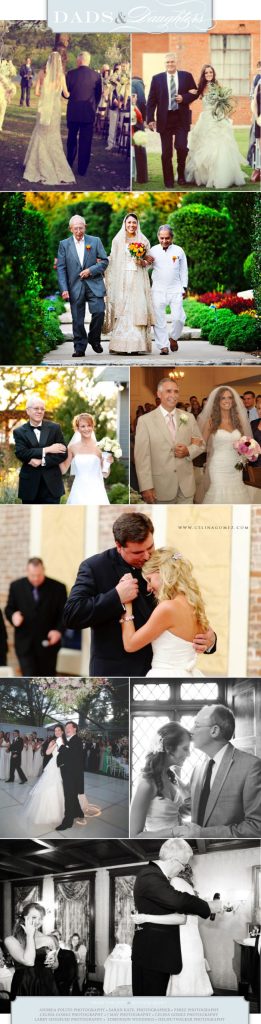Father-daughter wedding pictures captured by Texas wedding photographers
