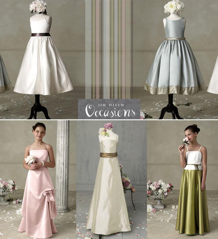 Jim Hjelm Occasions Junior Bridesmaids and Flower girl dresses for 2009