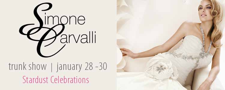 Simone Carvalli Trunk Show, Stardust Celebrations, Plano Bridal Boutique