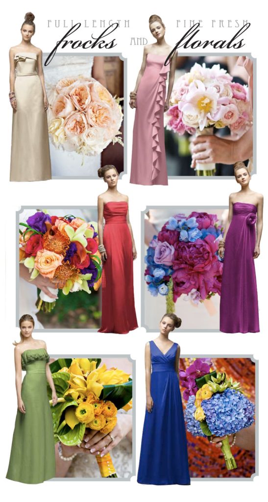 Lela Rose bridesmaid dresses and bouquets from Haute Events & Floral Design