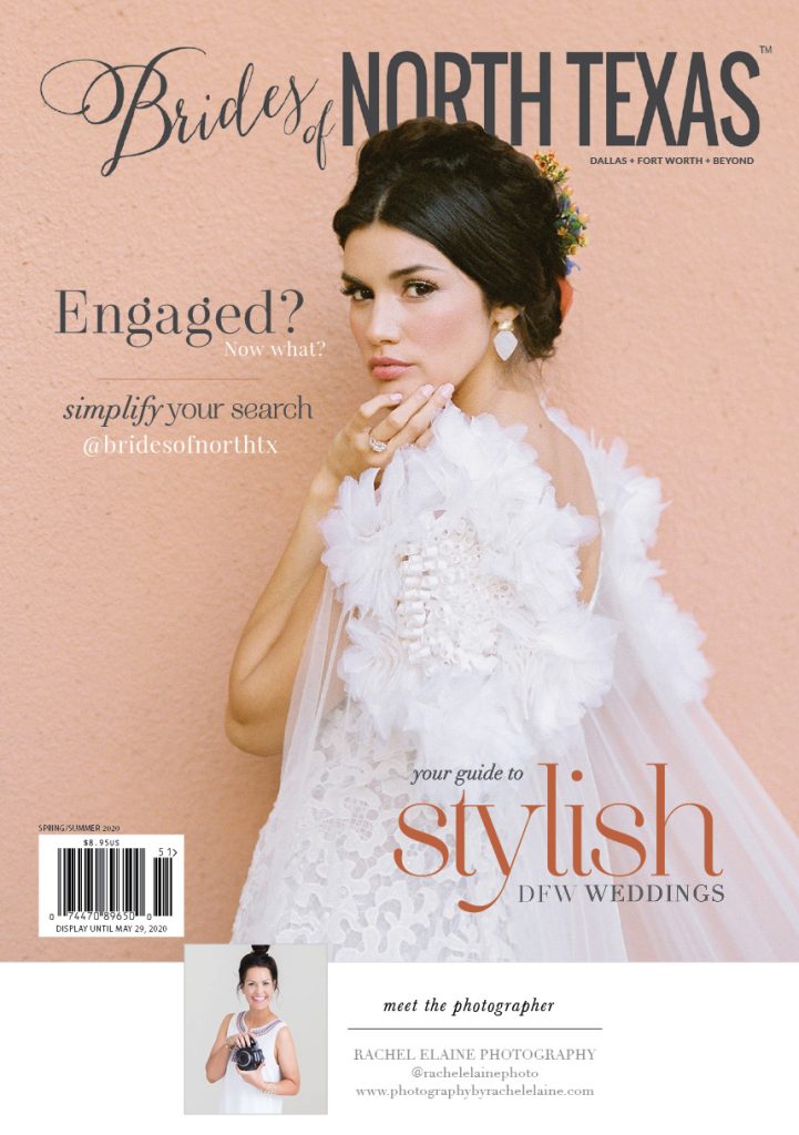 brides of north texas spring/summer 2020 cover rachel elaine