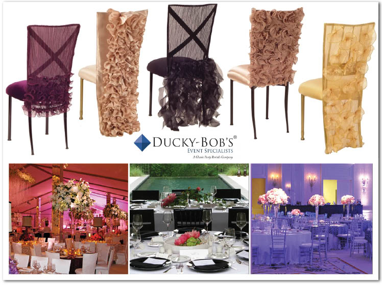 Ducky-Bob's Even Specialists new Chameleon Chairs with ruffles