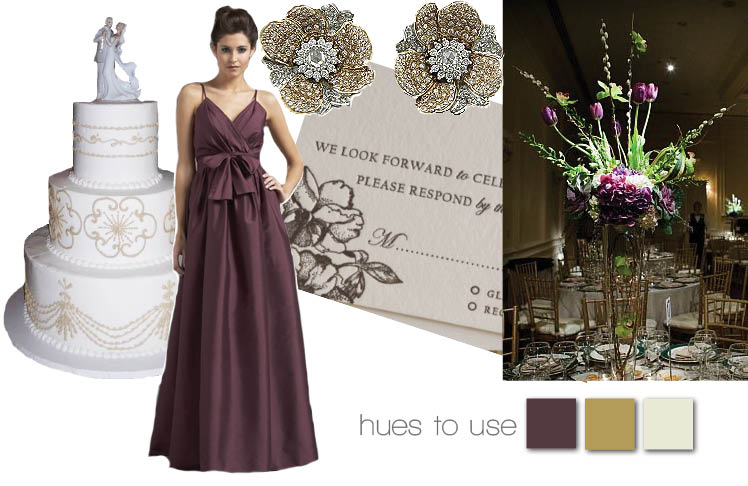 Plum Wedding Inspiration, Texas Brides