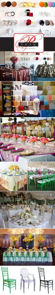 Wedding rentals from Posh Couture Rentals in Dallas Texas