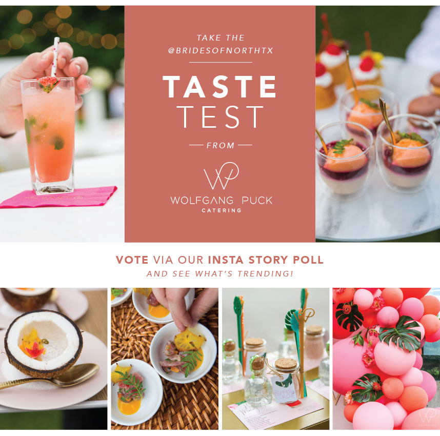 wolfgang puck catering taste test instagram stories poll