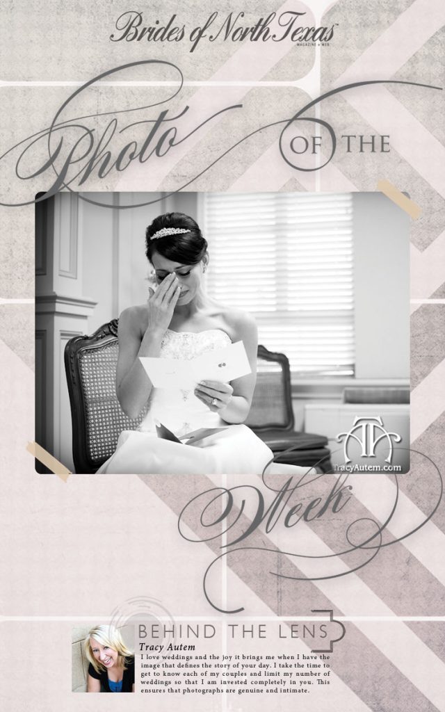 Brides of North Texas photo of the week by Tracy Autem Photography