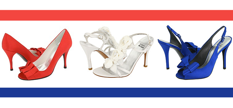 Happy Independence Day, Fourth of July Accessories, Stuart Weitzman Bridal Shoes