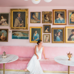 bride sitting in